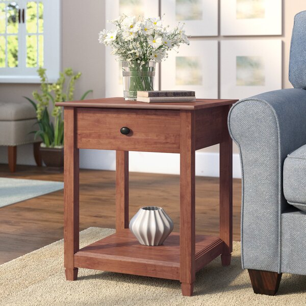Lamantia End Table With Storage  By Three Posts